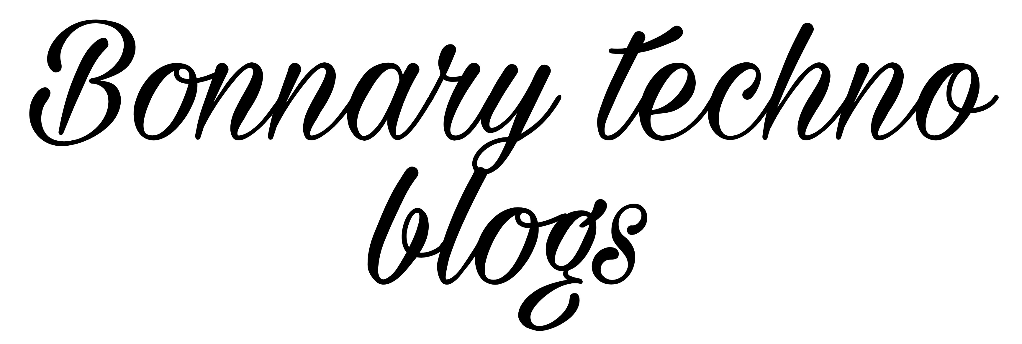 Bonnary techno blogs